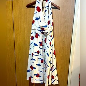 NWOT Modcloth midi Length Dress lined multicolor very sexy chic summer dress
